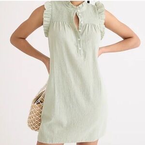 NWOT J. crew garden dress green soft gauze light sage Size XXL new